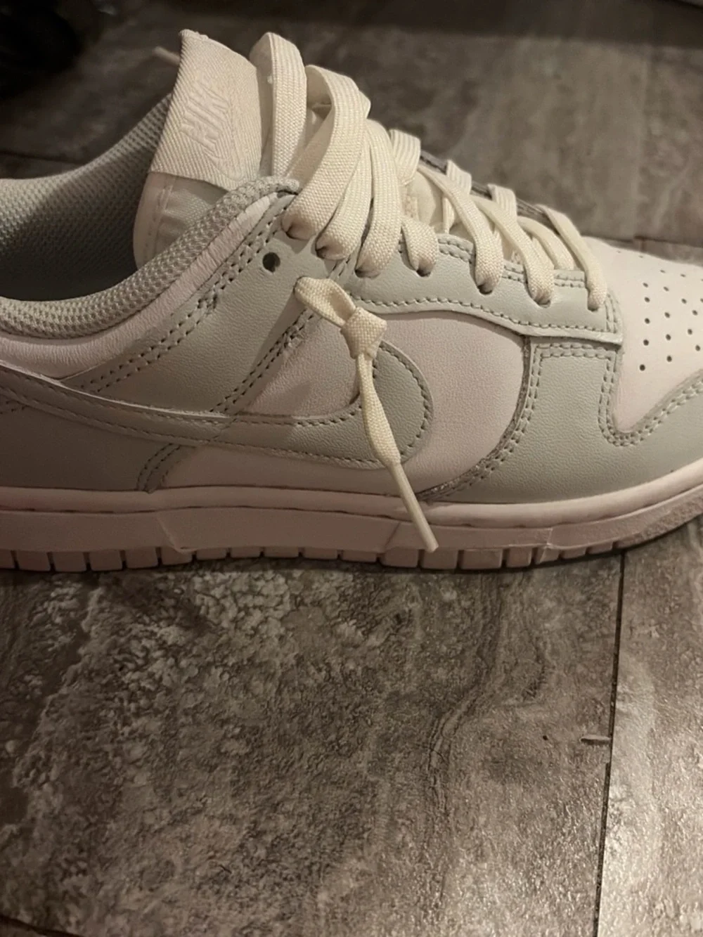 Nike Off-White/Light Gray Low-Top Sneaker